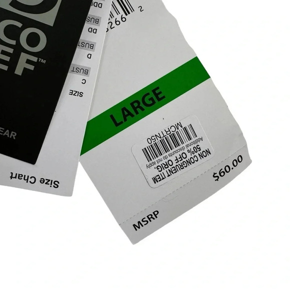 NWT COCO REEF Impulse Rollover Waist High Waisted Bikini Bottoms Size L - Picture 8 of 13